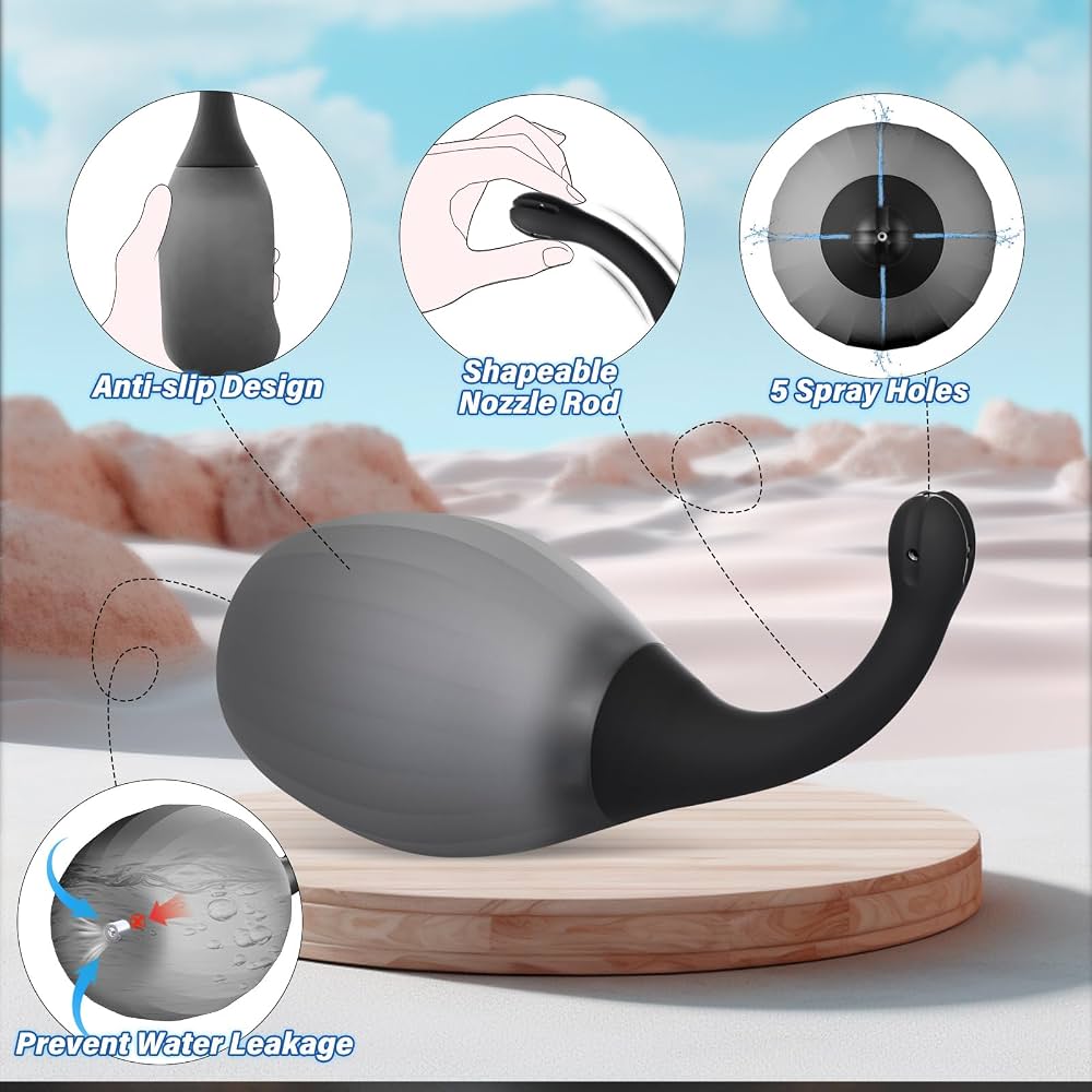 Power bottom Enema bulb with Anti-backflow design
