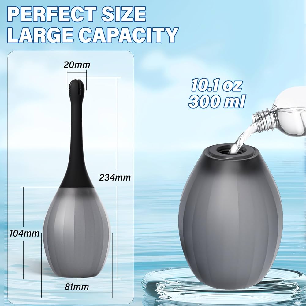 Power bottom Enema bulb with Anti-backflow design
