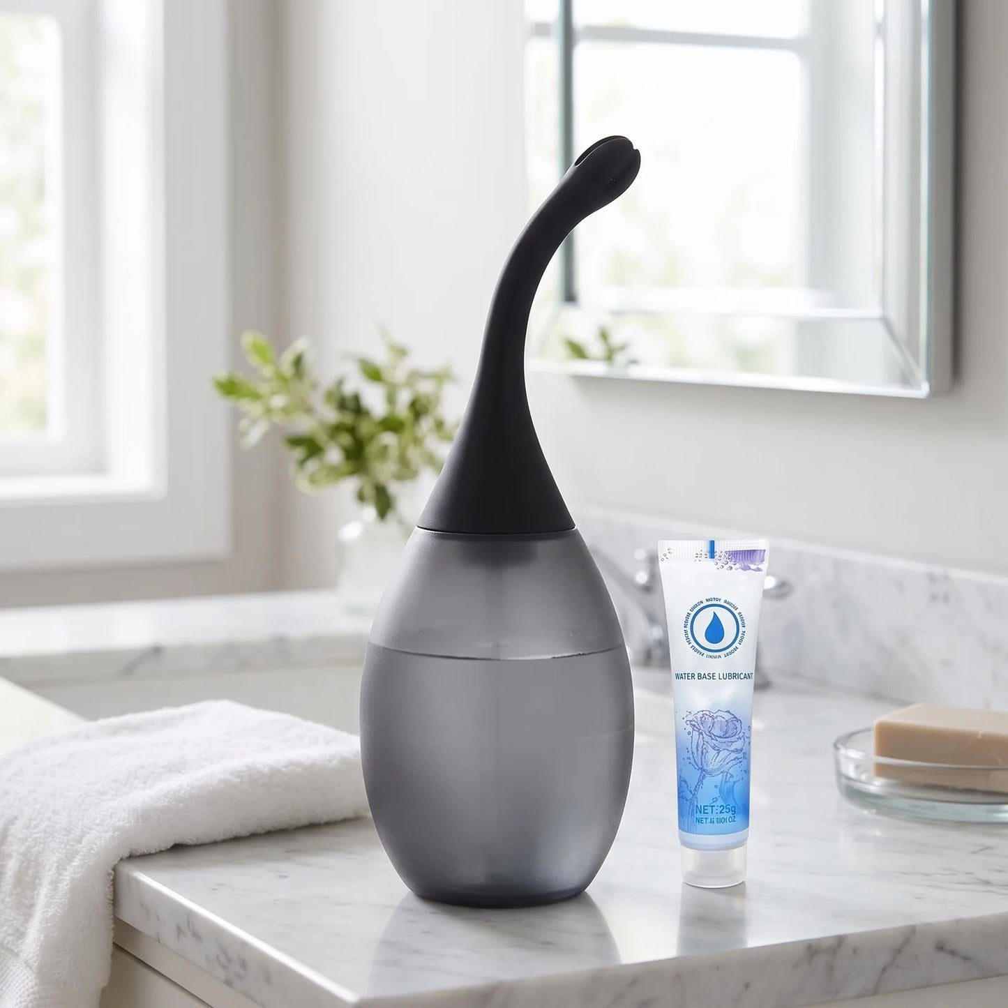Power bottom Enema bulb with Anti-backflow design
