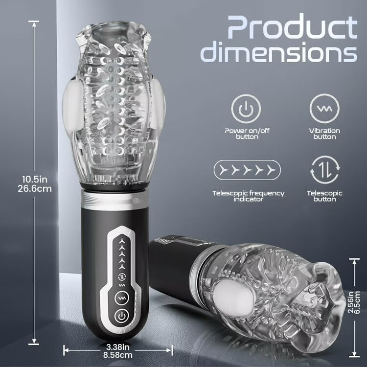 Double action Sucking and rotating penis spinner 2.0