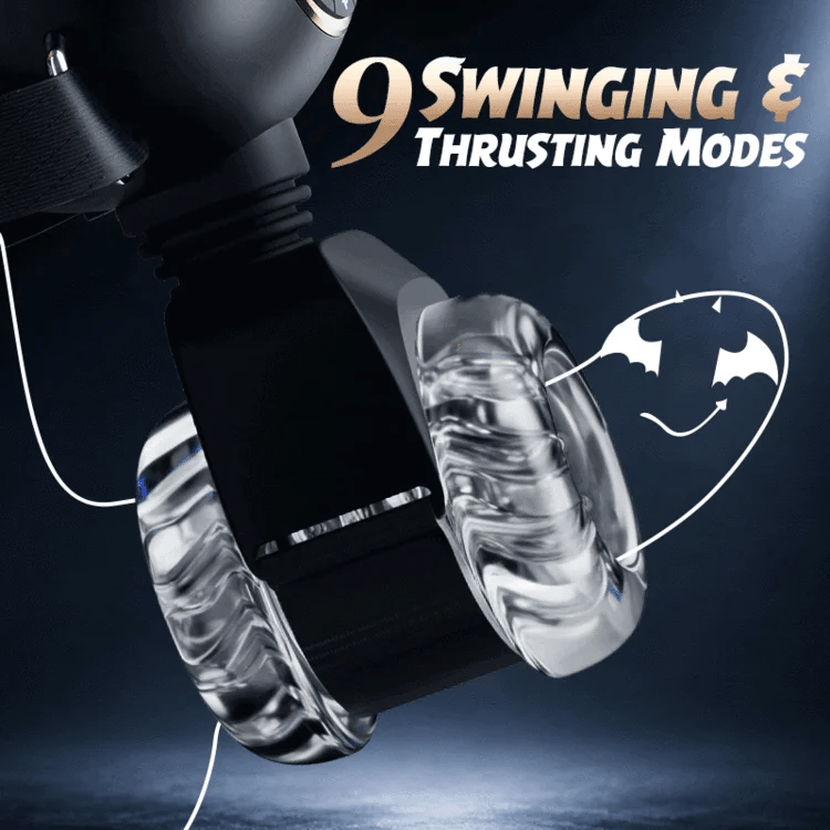 Omareon Wearable Male Masturbator 3-in-1 9 Thrusting Rotating Vibrating Sex Toy for Men