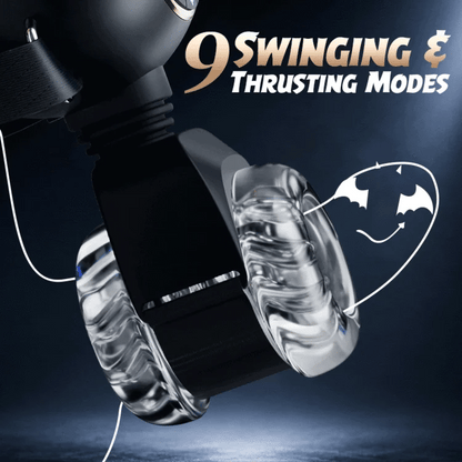 Omareon Wearable Male Masturbator 3-in-1 9 Thrusting Rotating Vibrating Sex Toy for Men