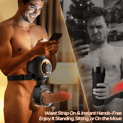 Omareon Wearable Male Masturbator 3-in-1 9 Thrusting Rotating Vibrating Sex Toy for Men