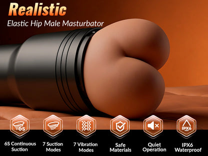 Automatic Gay tight butt masturbator with suction