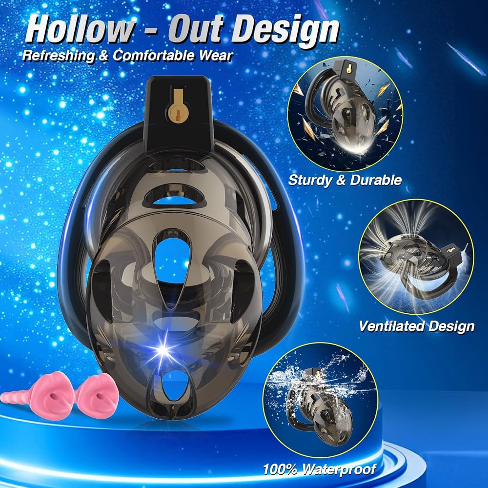 App controlled and vibrating chastity cage with prostate stimulation