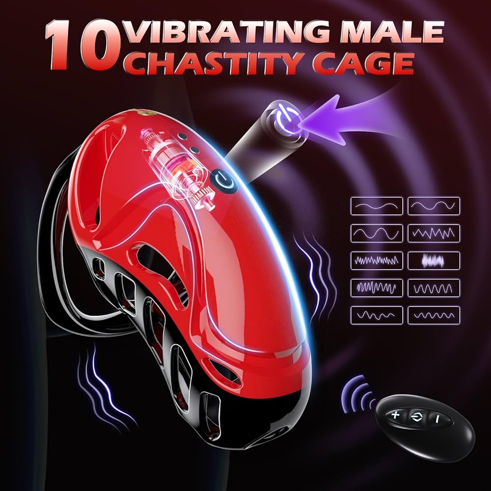 Omareon Vibrating chastity cage with remote control