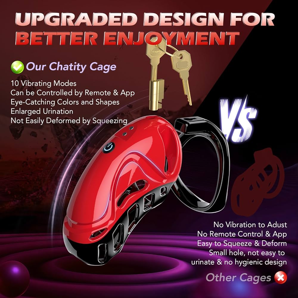Omareon Vibrating chastity cage with remote control