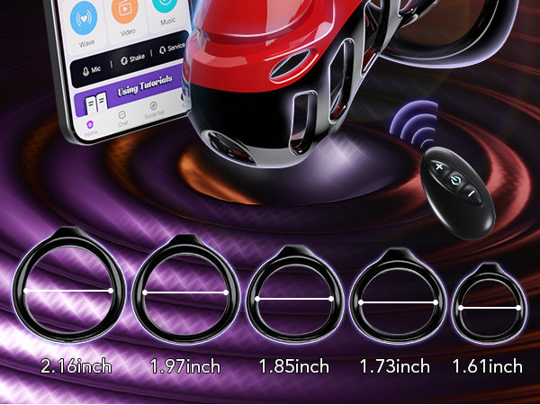 Omareon Vibrating chastity cage with remote control
