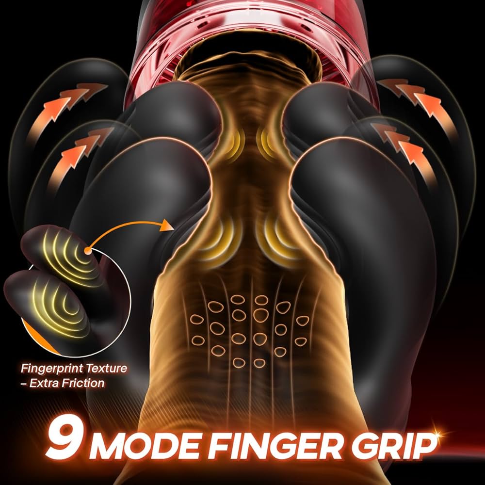 The  strange 4-in -1 hand automatic penis stroker with glans licking