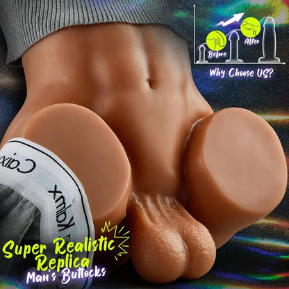 Pound my ass gay bubble butt with automatic vibration and suction motion