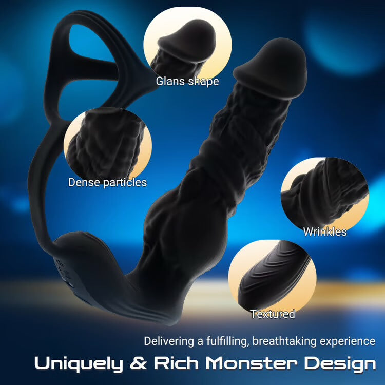 Dick head Fast Thrusting Prostate Massager Anal Vibrator for Men, 6-in-1 Anal Toys