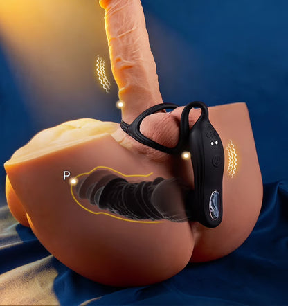Dick head Fast Thrusting Prostate Massager Anal Vibrator for Men, 6-in-1 Anal Toys