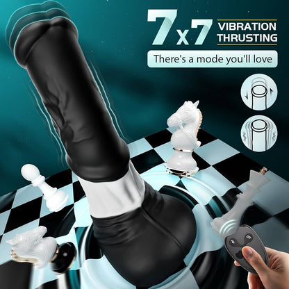 App controlled warhorse fantasy anal training machine with thrusting and vibration