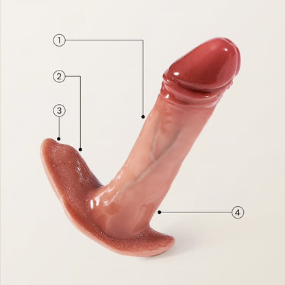 Omareon 5.1inch Mini thrusting anal dildo with App control