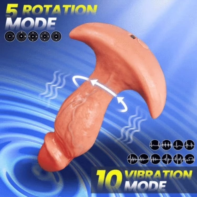 Omareon 360 degrees rotating dildo butt plug with app control