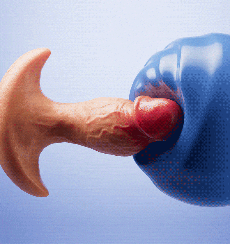 Omareon 360 degrees rotating dildo butt plug with app control