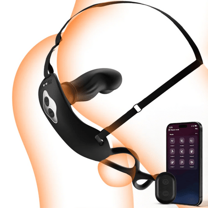 Omareon  - Wearable Thrusting Prostate Massager with Straps, APP & Remote Dual Control