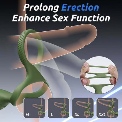 Omareon C shaped prostate traumatiser with cockring stimulation