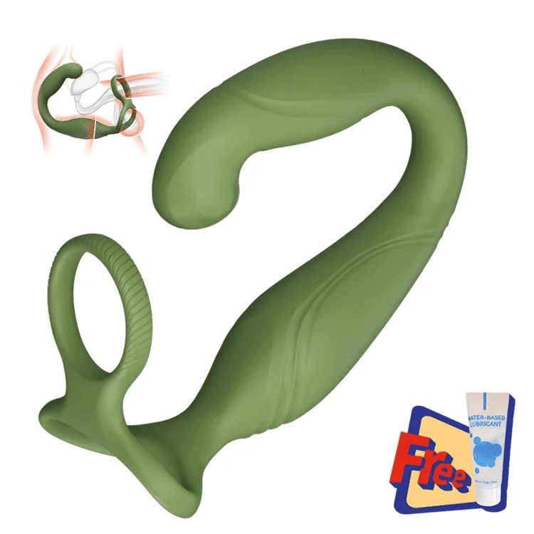 Omareon C shaped prostate traumatiser with cockring stimulation