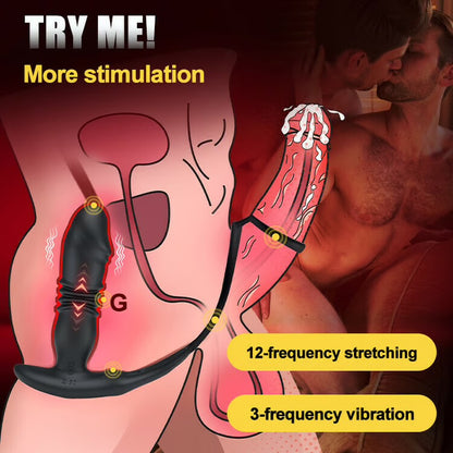 Hit me hard thrusting prostate stimulator