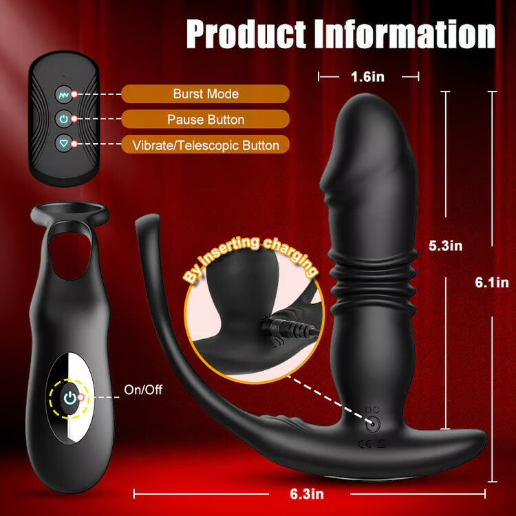 Hit me hard thrusting prostate stimulator