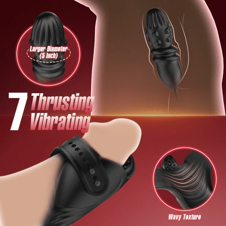 Gay Couple  Thrusting Prostate Massager with Vibrating Penis Vibrator
