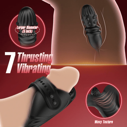 Gay Couple  Thrusting Prostate Massager with Vibrating Penis Vibrator
