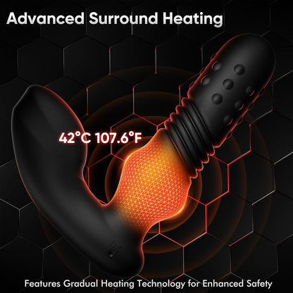 Omareon diamond beads prostate stimulator with smart heating