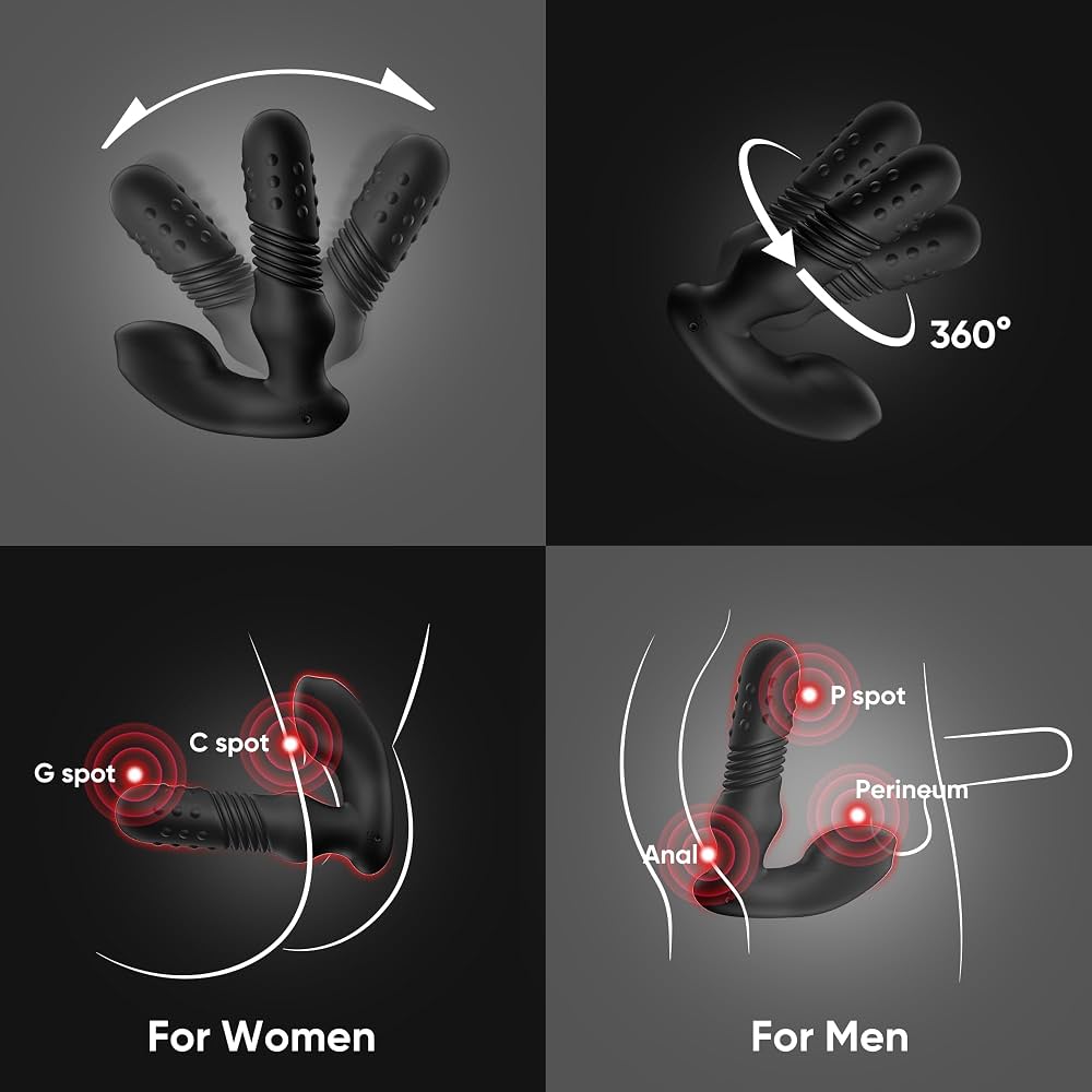 Omareon diamond beads prostate stimulator with smart heating
