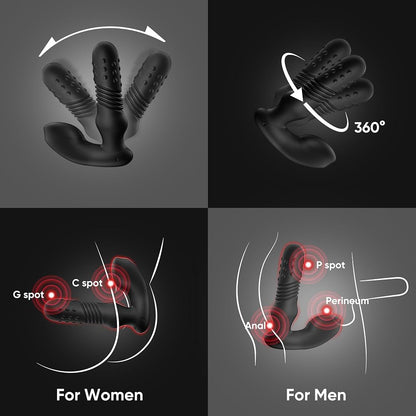 Omareon diamond beads prostate stimulator with smart heating
