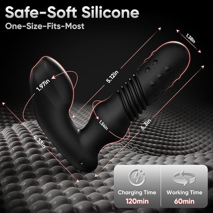 Omareon diamond beads prostate stimulator with smart heating