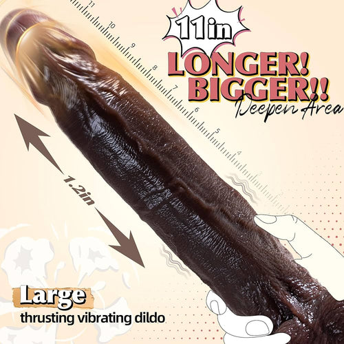 Blackmamba 11inch thrusting dildo with heating