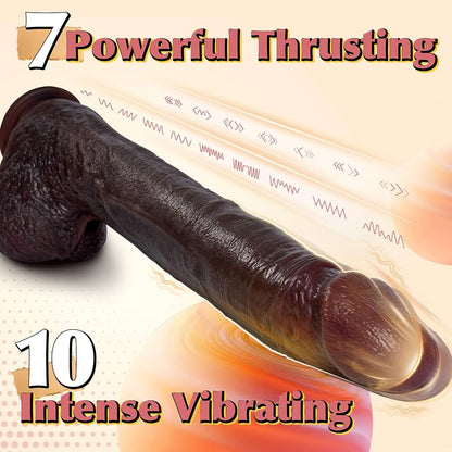 Blackmamba 11inch thrusting dildo with heating